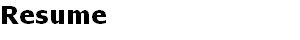 Resume